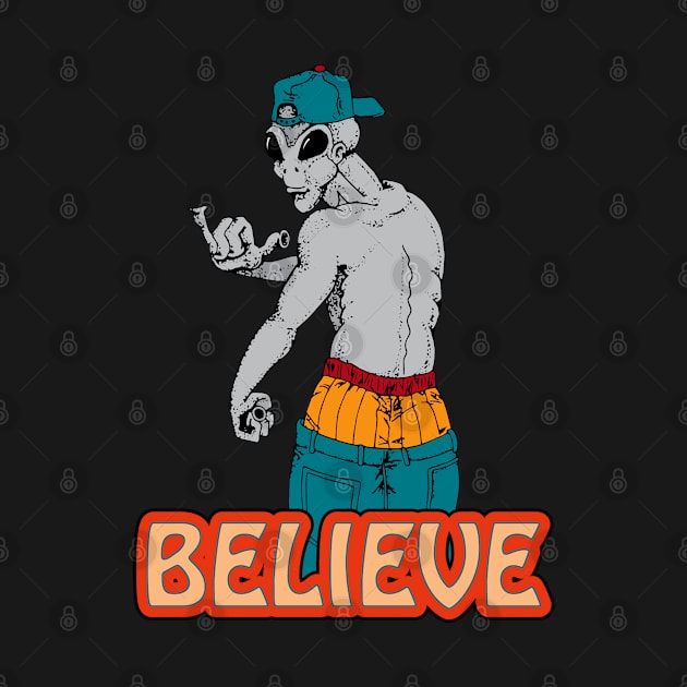 Alien Believe by PEHardy Design