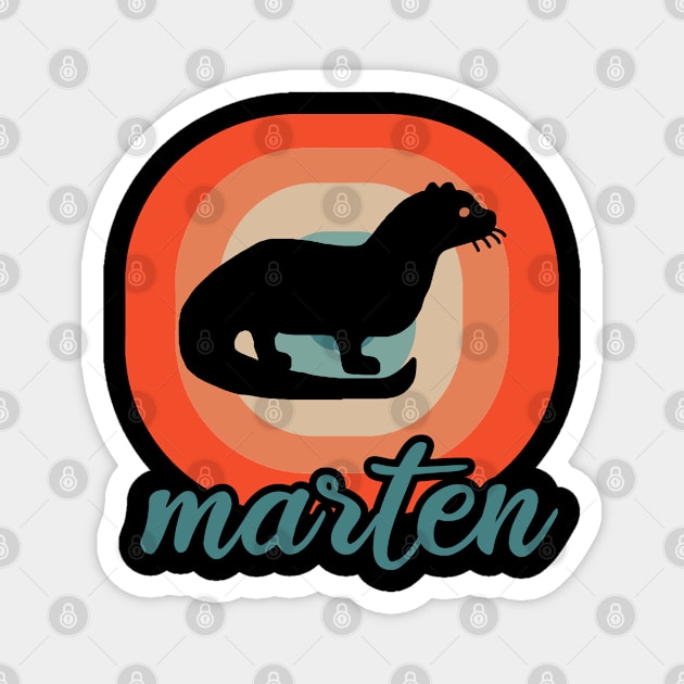 Retro Marten Desgn Children Team Animal Friends Magnet by FindYourFavouriteDesign