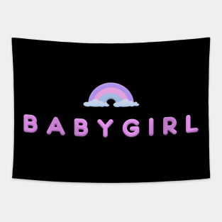 BabyGirl Rainbow Tapestry