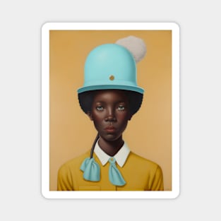 Girl in a Hat Magnet