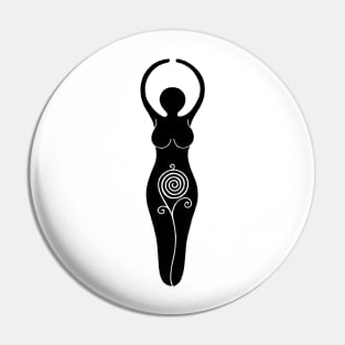 Spiral Goddess Pin