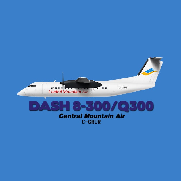 DeHavilland Canada Dash 8-300/Q300 - Central Mountain Air by TheArtofFlying
