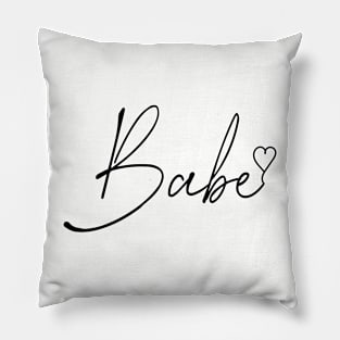 Babe with heart for lovers gift Pillow