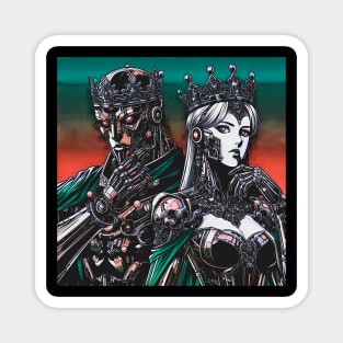 Cyborg King + Queen Magnet