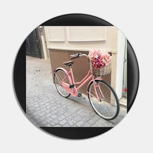 Floral Bicycle Pin