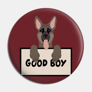 German shepherd good boy vector Pin