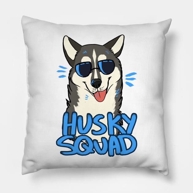 HUSKY SQUAD (gray) Pillow by mexicanine