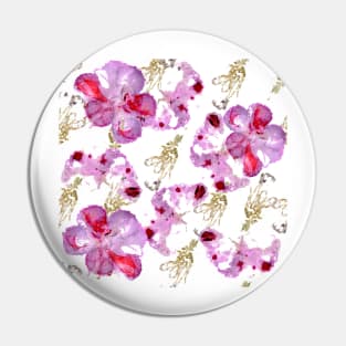 pattern of wild pink flowers Pin