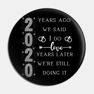 20 Years Married. 20th Wedding Anniversary Pin