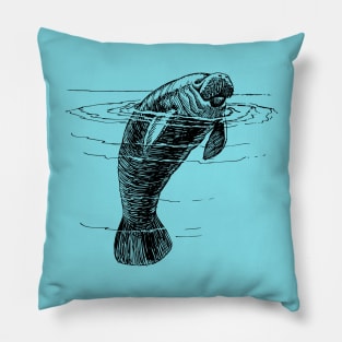 Cute manatee Pillow