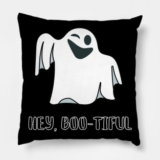 Hey, boo-tiful, funny halloween ghost Pillow