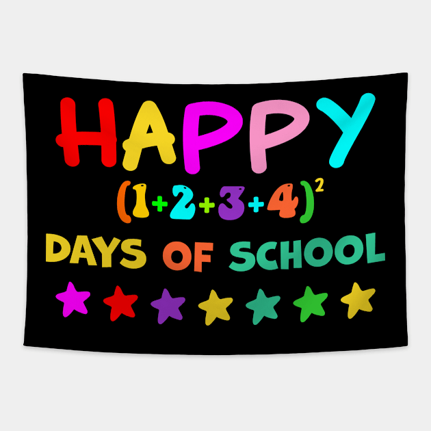 Happy 100 days of school Tapestry by A Zee Marketing