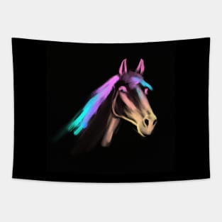 Horse head beautiful, colorful and vibrant Tapestry