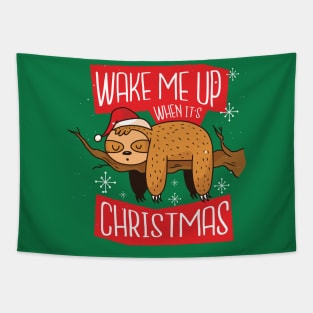 Wake Me Up When It's Christmas Tapestry