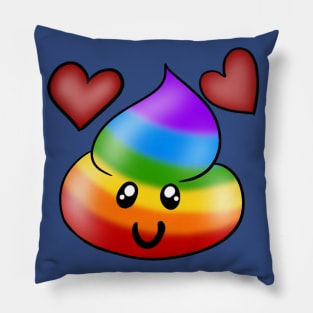 Rainbow Poop Pillow