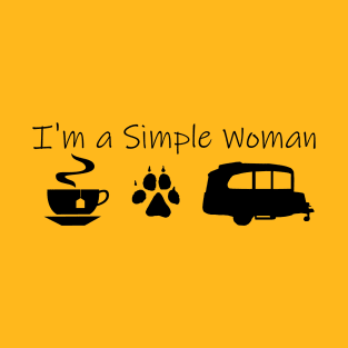 Airstream Basecamp "I'm a Simple Woman" - Tea, Dogs & Basecamp T-Shirt