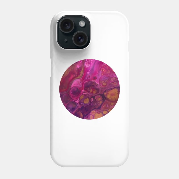 Pink Passion / Acrylic Pouring Phone Case by nathalieaynie