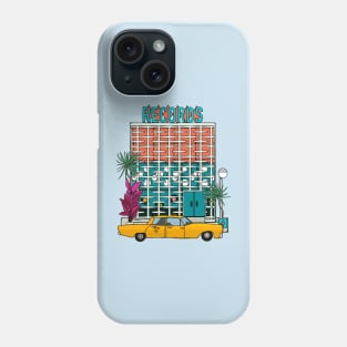 Breeze Block Record Store and Plants Phone Case