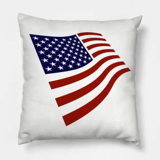 USA Stylized Graphic American Flag July 4th Patriotic Pillow