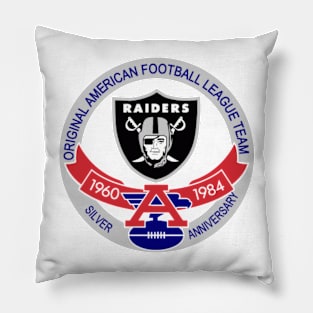 Raiders Silver Anniversary Pillow