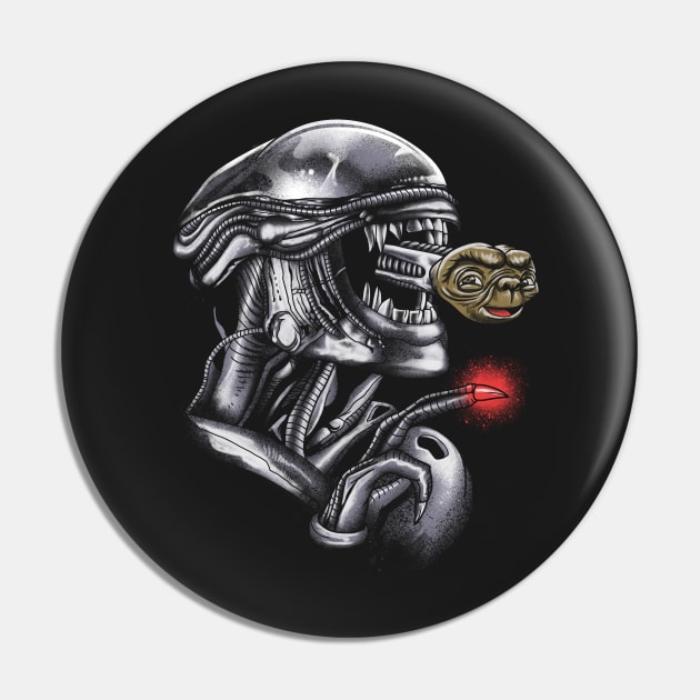 Extra Extra Terrestrial Pin by Vincent Trinidad Art