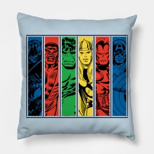 the team avangers vintage Pillow