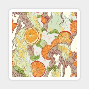 Citrus and maidens pattern Magnet