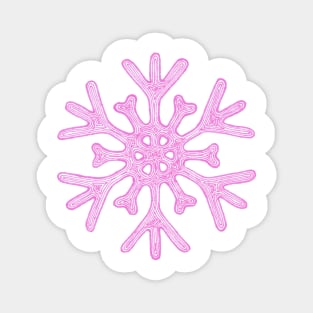 Snowflake (pink) Magnet