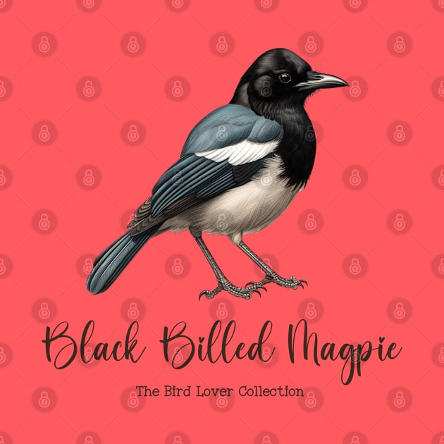 Black-Billed Magpie - The Bird Lover Collection by goodoldvintage