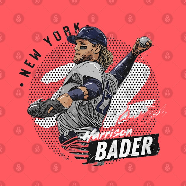 Harrison Bader New York Y Dots by danlintonpro