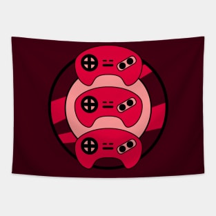 Red Triple Controller Tapestry