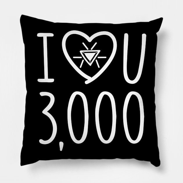 I Love You 3000 Pillow by BrainSmash