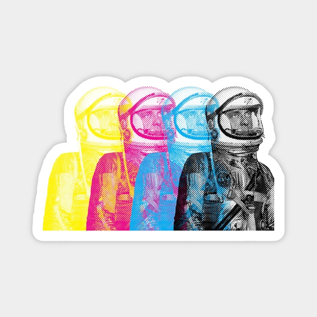 Astronaut Offset Magnet by Wright Art