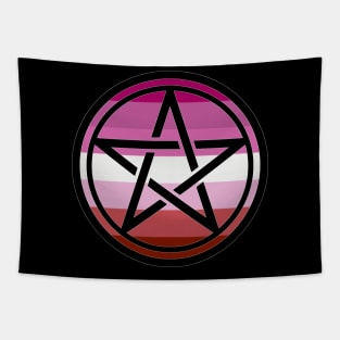 Large Print Pentacle LGBT Flag Lipstick Lesbian Pride Tapestry