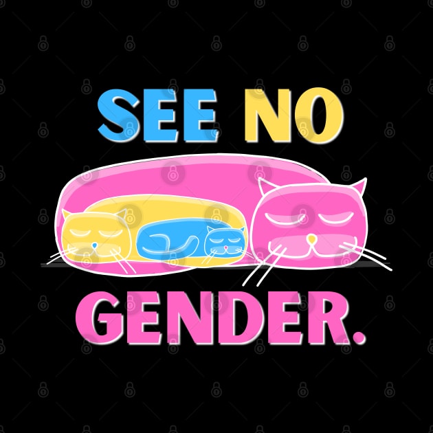 See No Gender - Pan Flag by Mey Designs