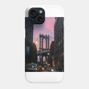 Manhattan Bridge Sunset Phone Case