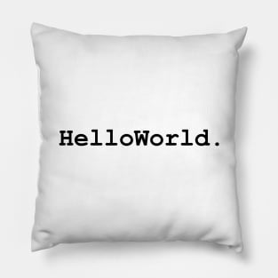 Hello World Pillow