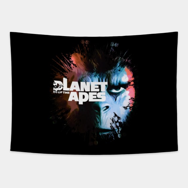 PLANET OF THE APES SPLASH Tapestry by Tee Trends