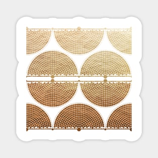 Gold Muisca Pattern Magnet