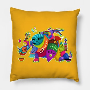 elephant Is Fun art Pillow