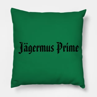 Jagermus Prime Leader of The Alcoholobots! Pillow