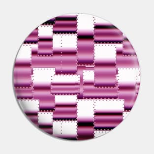 Sheet Metal Shiny Pink Riveted Pattern Pin