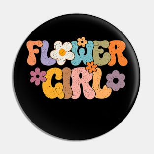 Groovy Flower Girl A Bridesmaid Proposal Flower Girl Toddler Pin