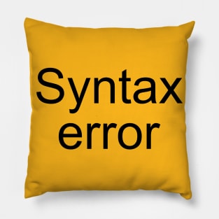 Syntax Error Pillow