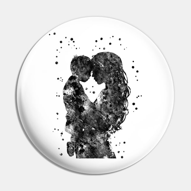 Mother and son Pin by RosaliArt