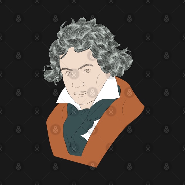 Ludwig Van Beethoven - portrait by LiLian-Kaff