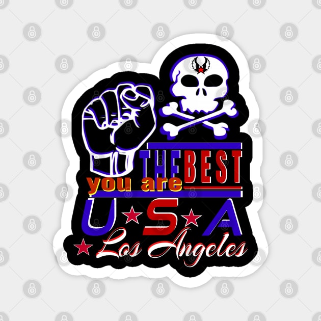 surfing festival in Los Angeles You Are The Best USA Design of sea pirates Magnet by Top-you