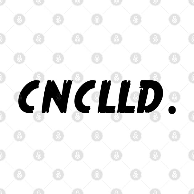 CNCLLD. minimalist cancelled brand shirt by cancelledbrand