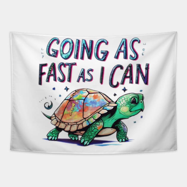 Going As Fast As I Can Tapestry by JnS Merch Store