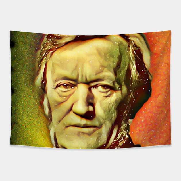 Richard Wagner Snow Portrait | Richard Wagner Artwork 15 Tapestry by JustLit